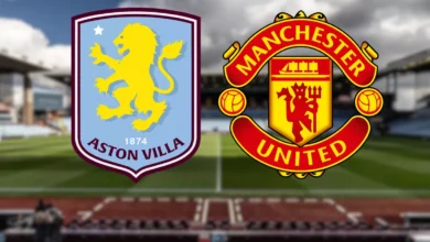 Manchester United F.C. vs Aston Villa Timeline